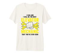 I can and I Will be The Best Elevator Mechanic Premium T-Shirt