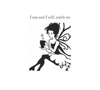 I can and I will, watch me: Positive affirmation prompts with lined journal pages