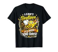 I Can Beelieve It's Been 100 Days Cute Bee Artwork Classroom T-Shirt