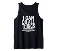 I Can Do All Things Bold Christ Verse Philippians 4:13 Tank Top