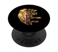 I Can Do All Things Christ Savior Lion Christian Religious PopSockets Adhesive PopGrip