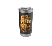 I Can Do All Things Christ Savior Lion Christian Religious Stainless Steel Insulated Tumbler