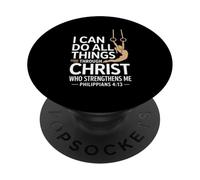I Can Do All Things Christian Gymnastic Girl PopSockets Adhesive PopGrip