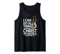 I Can Do All Things Christian Gymnastic Girl Tank Top