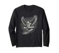 I Can Do All Things Eagle Motivation Inspirational Quote Long Sleeve T-Shirt