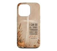 I Can Do All Things Philippians 4:13 Cross Pumpkin Fall Case for iPhone 13 Pro