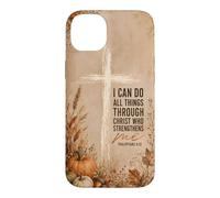 I Can Do All Things Philippians 4:13 Cross Pumpkin Fall Case for iPhone 14 Plus
