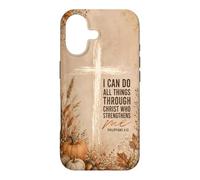 I Can Do All Things Philippians 4:13 Cross Pumpkin Fall Case for iPhone 17