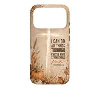 I Can Do All Things Philippians 4:13 Cross Pumpkin Fall Case for iPhone 17 Pro