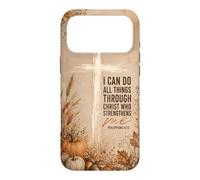 I Can Do All Things Philippians 4:13 Cross Pumpkin Fall Case for iPhone 17 Pro Max