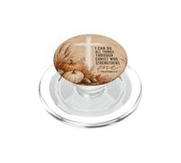 I Can Do All Things Philippians 4:13 Cross Pumpkin Fall PopSockets PopGrip for MagSafe