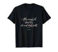 I Can Do All Things Philippians 4:13 Faith Script T-Shirt