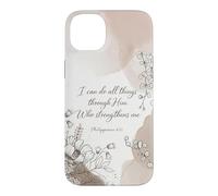 I Can Do All Things Philippians 4:13 Floral Bible Verse Case for iPhone 14 Plus