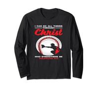 I Can Do All Things Through Christ Baseball Faith Long Sleeve T-Shirt