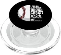 I Can Do All Things Through Christ Baseball PopSockets PopGrip for MagSafe