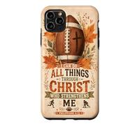 I Can Do All Things Through Christ Bible Verse Fall Leaves Case for iPhone 11 Pro Max