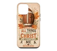 I Can Do All Things Through Christ Bible Verse Fall Leaves Case for iPhone 12 mini