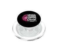 I Can Do All Things Through Christ Breast Cancer Awareness PopSockets PopGrip for MagSafe