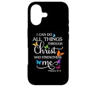 I Can Do All Things Through Christ Butterfly Art - Religious Case for iPhone 17