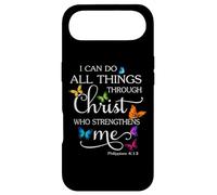 I Can Do All Things Through Christ Butterfly Art - Religious Case for iPhone Air