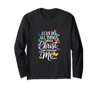 I Can Do All Things Through Christ Butterfly Faith Long Sleeve T-Shirt