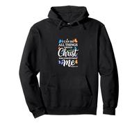 I Can Do All Things Through Christ Butterfly Faith Pullover Hoodie