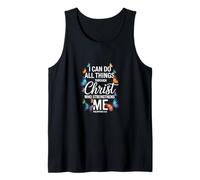 I Can Do All Things Through Christ Butterfly Faith Tank Top