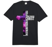 I Can Do All Things Through Christ Camouflage Cross Bible Comfort Colors Adult Heavyweight T-Shirt