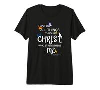 I Can Do All Things Through Christ Cat Religious Premium T-Shirt