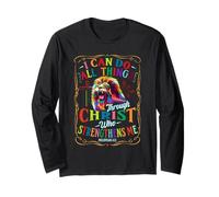 I Can Do All Things Through Christ Catholic Christian Lion Long Sleeve T-Shirt
