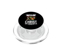 I Can Do All Things Through Christ Christian Autism Puzzle PopSockets PopGrip for MagSafe