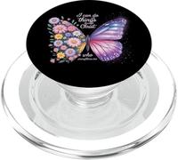 I can do all things through Christ - Christian Butterfly PopSockets PopGrip for MagSafe