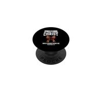 I Can Do All Things Through Christ Christian Football Faith PopSockets Adhesive PopGrip