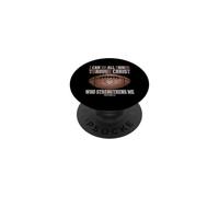 I Can Do All Things Through Christ Christian Football Faith PopSockets Adhesive PopGrip