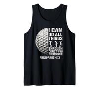 I Can Do All Things Through Christ Christian Golfer Tank Top