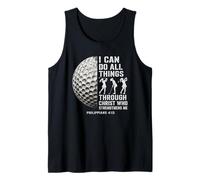 I Can Do All Things Through Christ Christian Golfer Women Tank Top