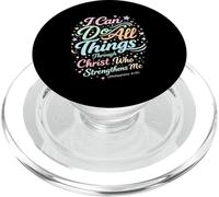 I Can Do All Things Through Christ Christian Philippians PopSockets PopGrip for MagSafe