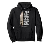 I Can Do All Things Through Christ Christian Surfer Women Pullover Hoodie