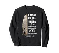 I Can Do All Things Through Christ Christian Surfer Women Sweatshirt