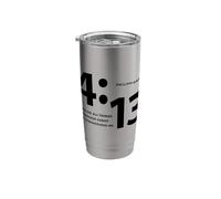 I Can Do All Things Through Christ Cross Print Stainless Steel Insulated Tumbler