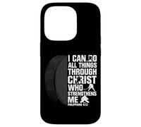I Can Do All Things Through Christ Hockey Philippians 4 13 Case for iPhone 14 Pro