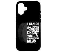 I Can Do All Things Through Christ Hockey Philippians 4 13 Case for iPhone 16