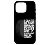 I Can Do All Things Through Christ Hockey Philippians 4 13 Case for iPhone 16 Pro