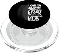 I Can Do All Things Through Christ Hockey Philippians 4 13 PopSockets PopGrip for MagSafe