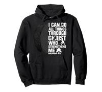 I Can Do All Things Through Christ Hockey Philippians 4 13 Pullover Hoodie