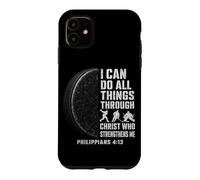 I Can Do All Things Through Christ Hockey Player Case for iPhone 11