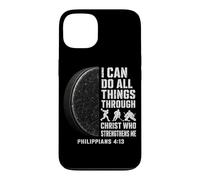 I Can Do All Things Through Christ Hockey Player Case for iPhone 13