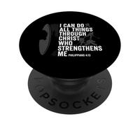 I Can Do All Things Through Christ Hockey PopSockets Adhesive PopGrip