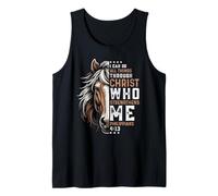 I Can Do All Things Through Christ Horse Inspirational Tank Top