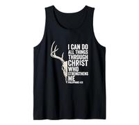 I Can Do All Things Through Christ Hunting Deer Tank Top